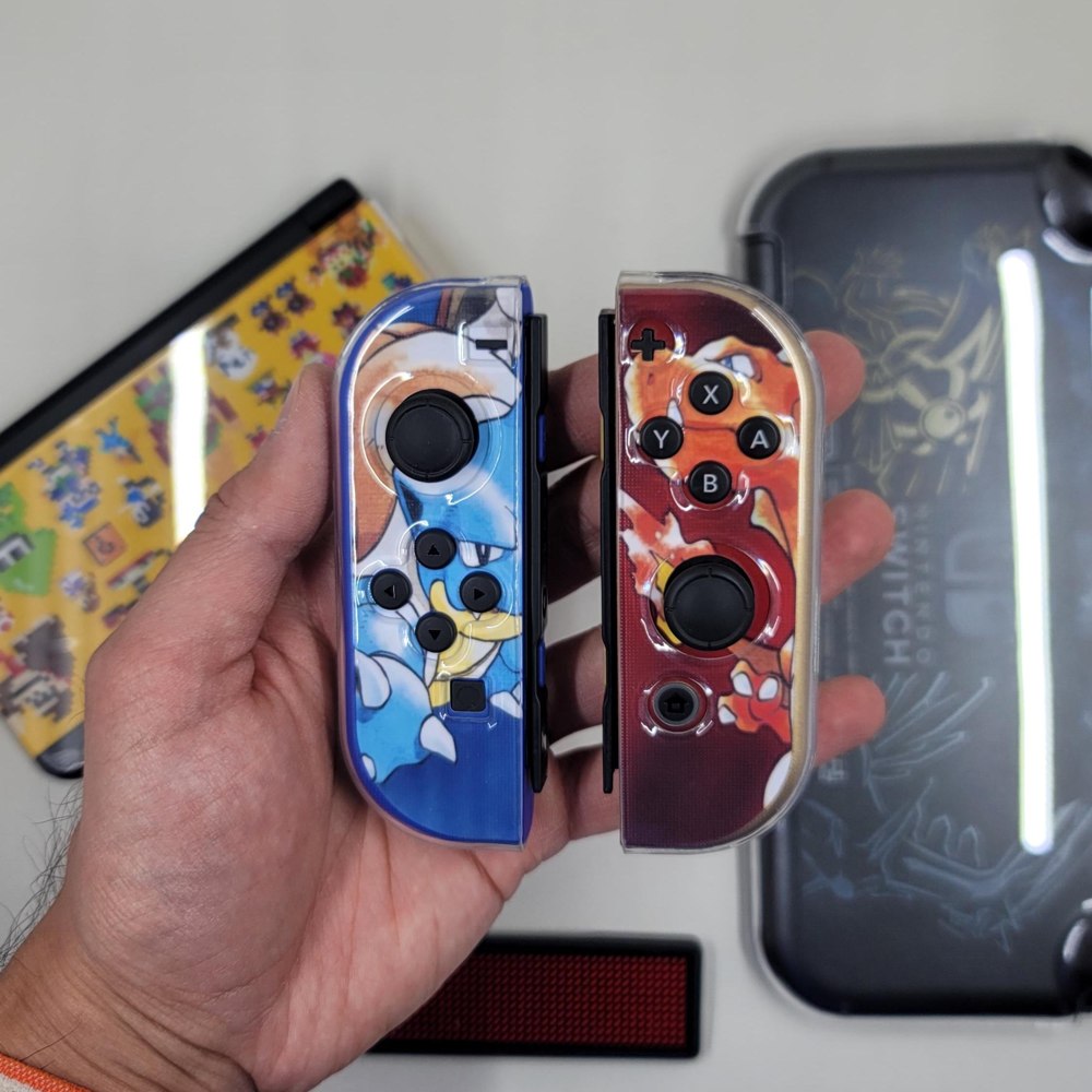 Pokémon inspired Joy-Con skins + hard case